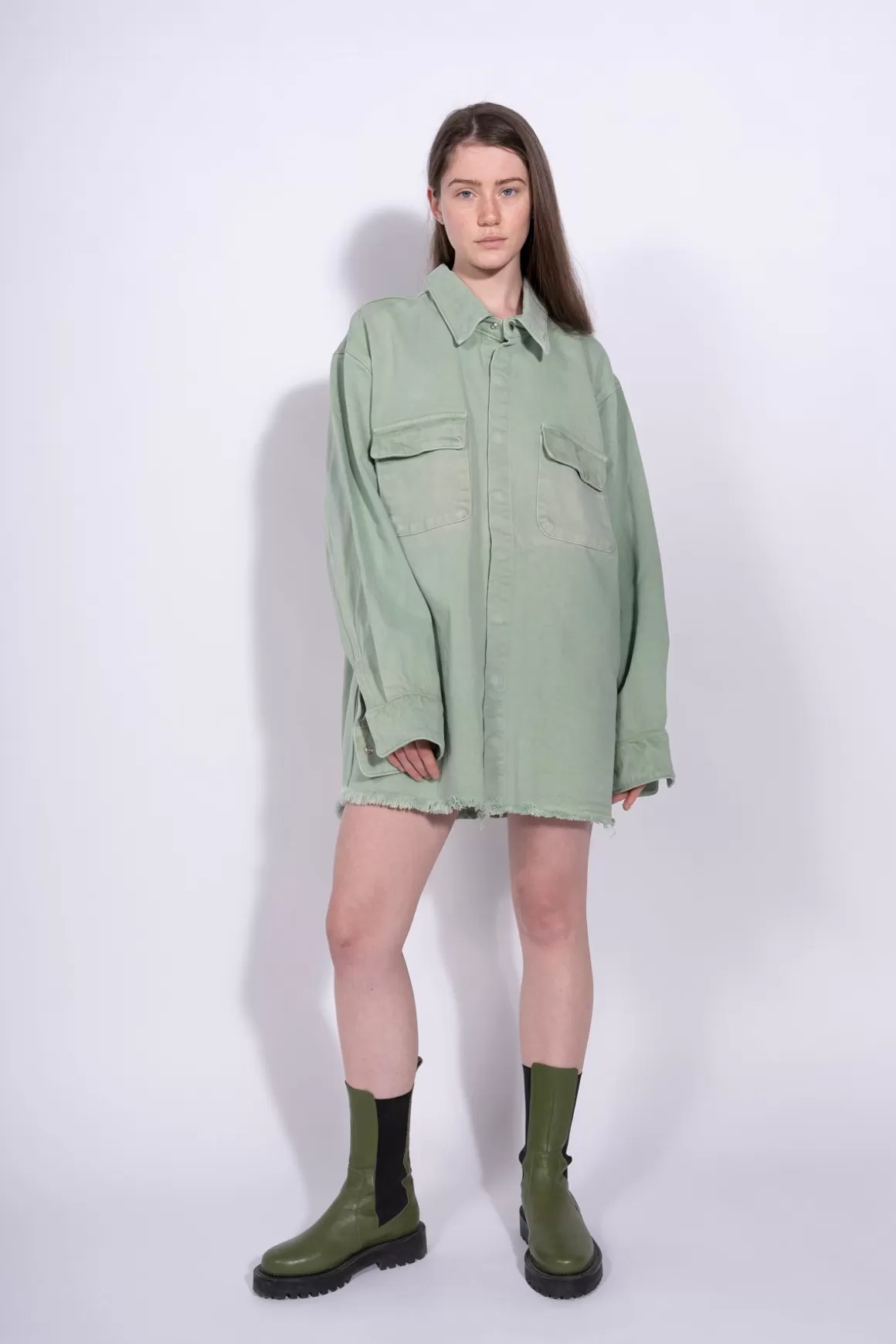 Sale GREEN OVERSHIRT Women OUTERWEAR | M’A DENIM