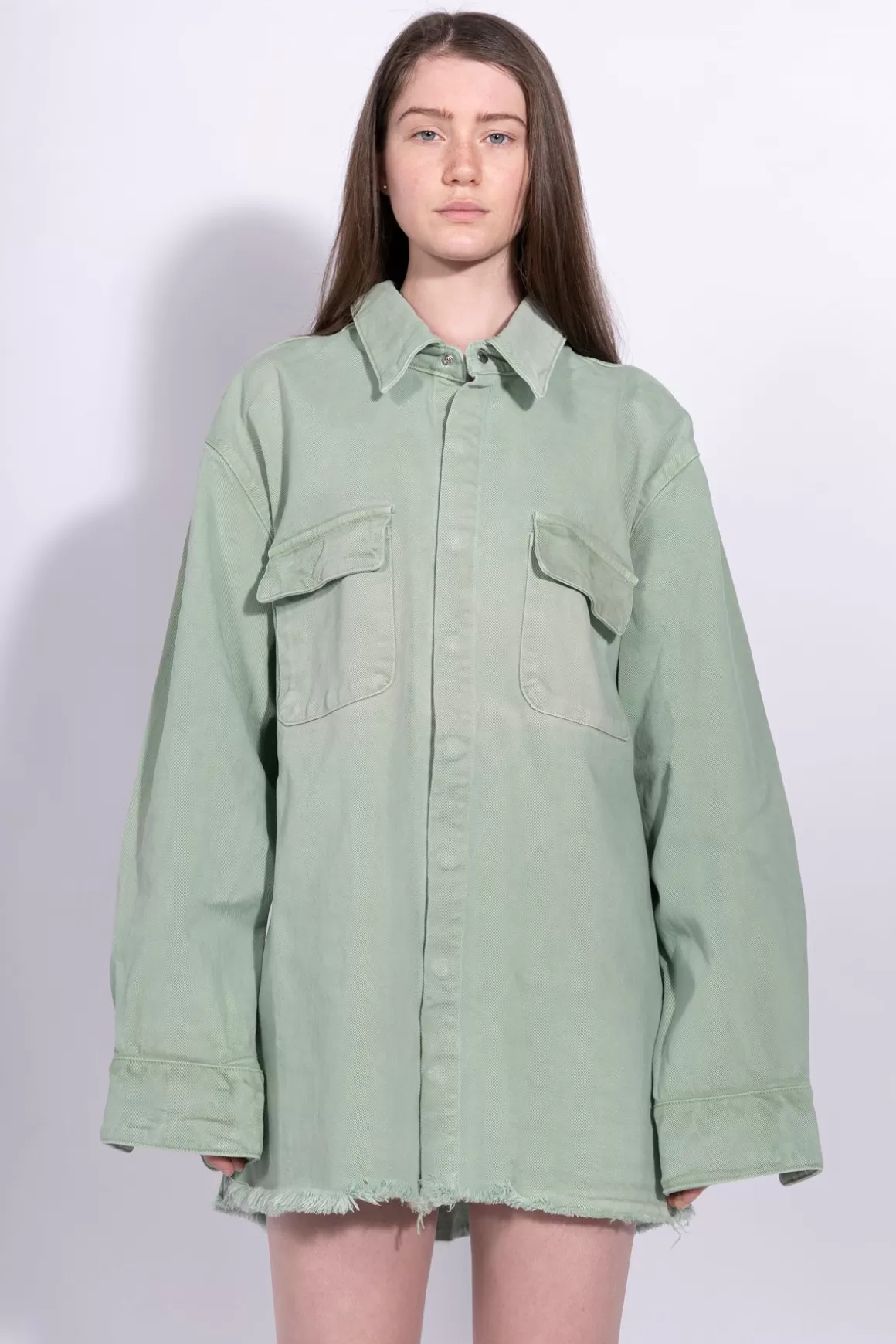 Sale GREEN OVERSHIRT Women OUTERWEAR | M’A DENIM