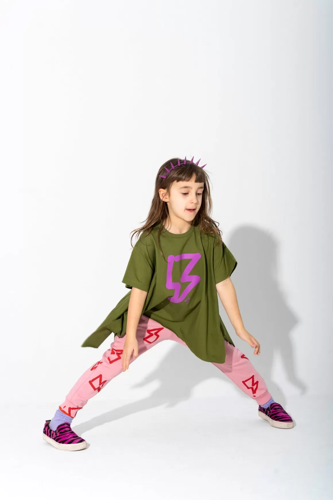 Online AND PINK THUNDER PRINT FLAP T-SHIRT Kids TOPS | JERSEY