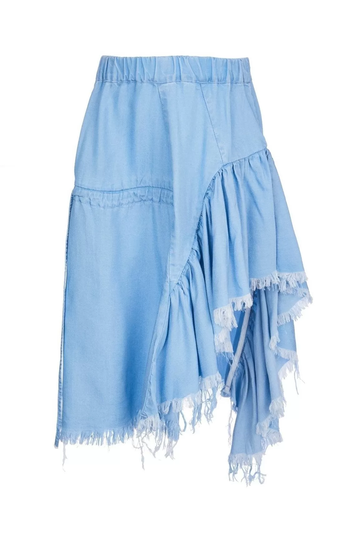 Hot LIGHT BLUE GATHERED SKIRT Kids BOTTOMS