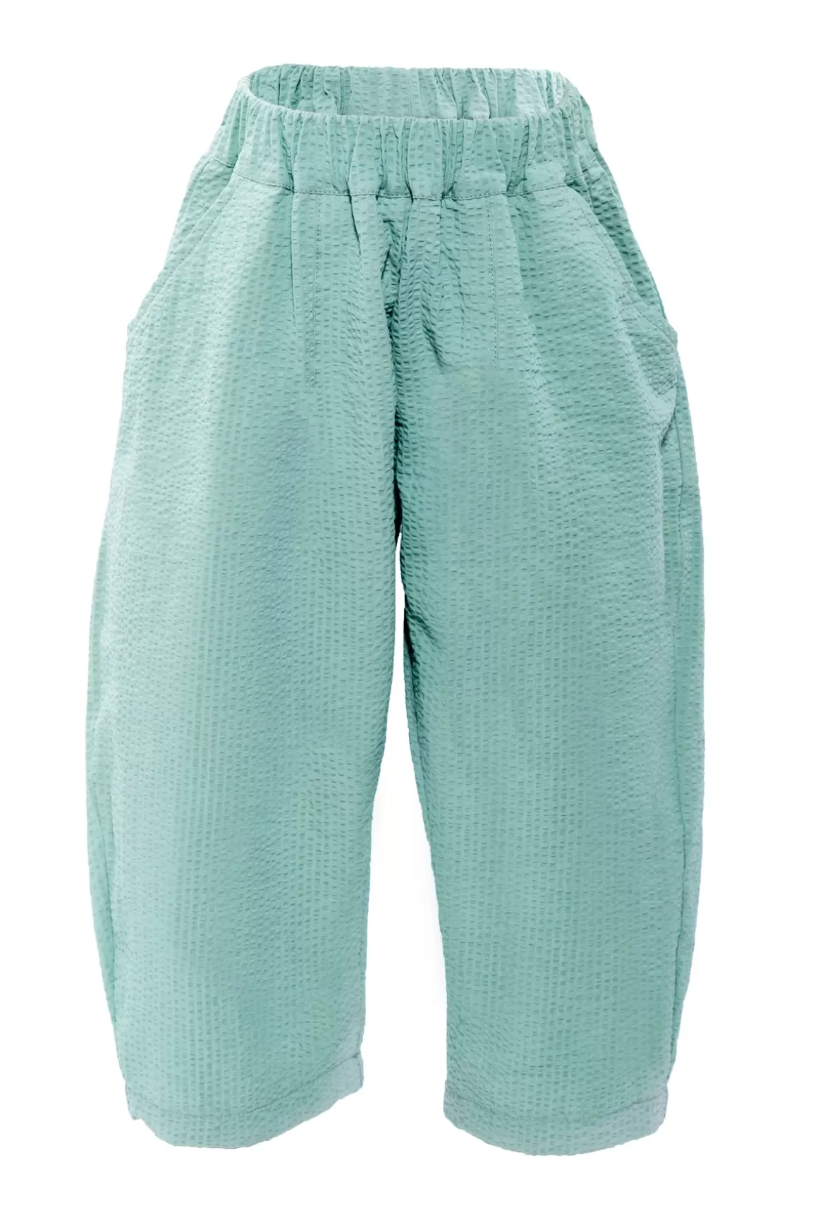 Discount LIGHT GREEN COTTON LOOSE TROUSERS Kids BOTTOMS