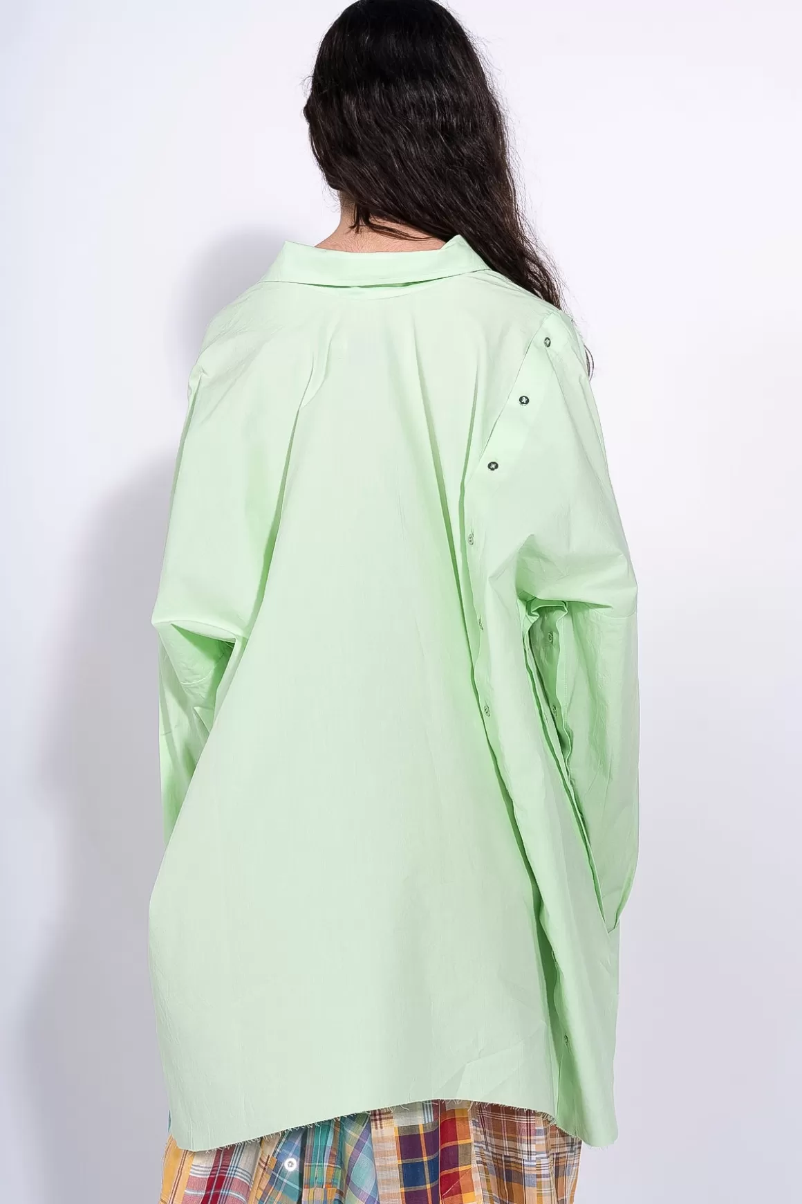 Outlet LIGHT GREEN DECONSTRUCTED SHIRT Women TOPS