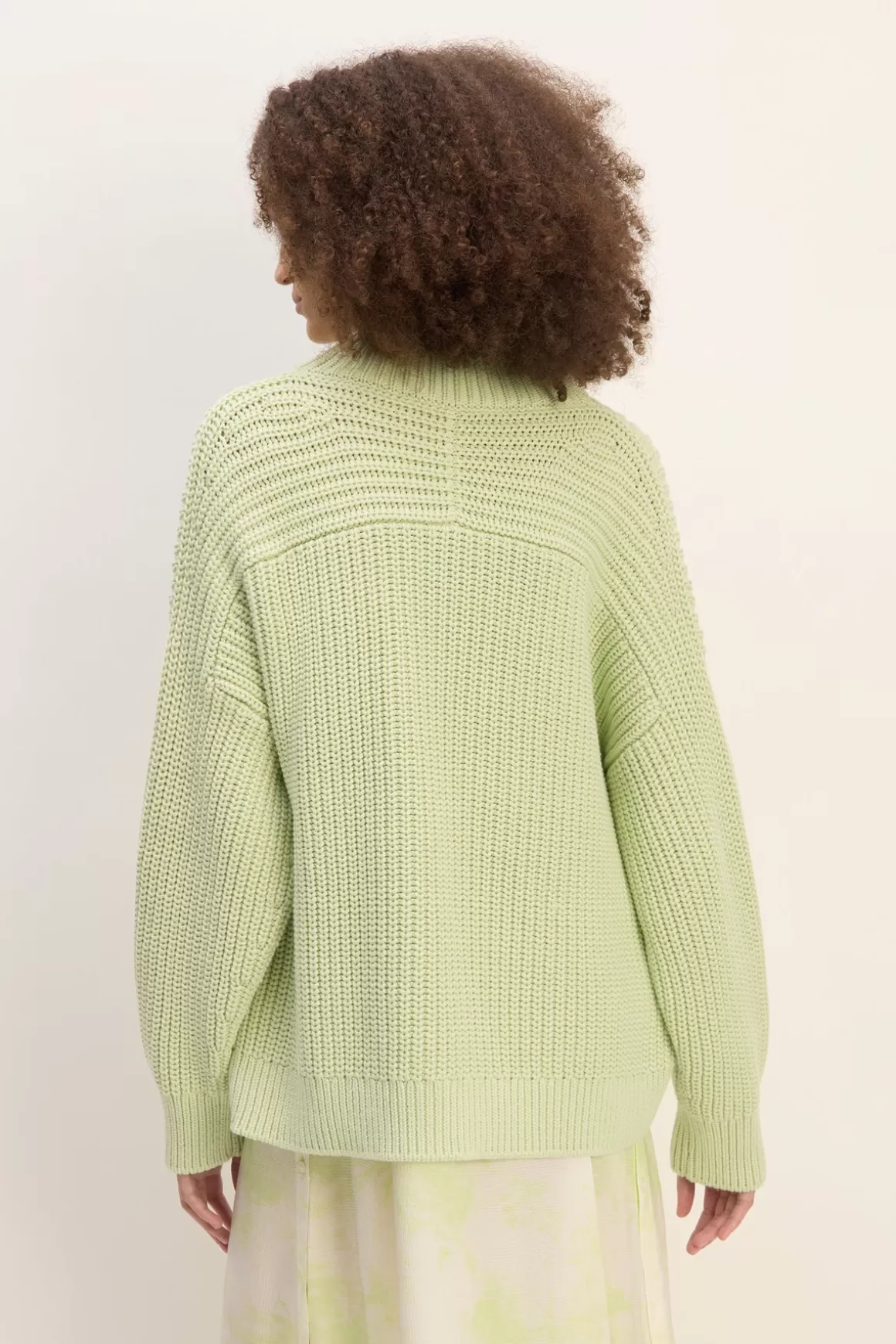 Flash Sale LIGHT GREEN TURTLENECK KNIT JUMPER Women KNITWEAR