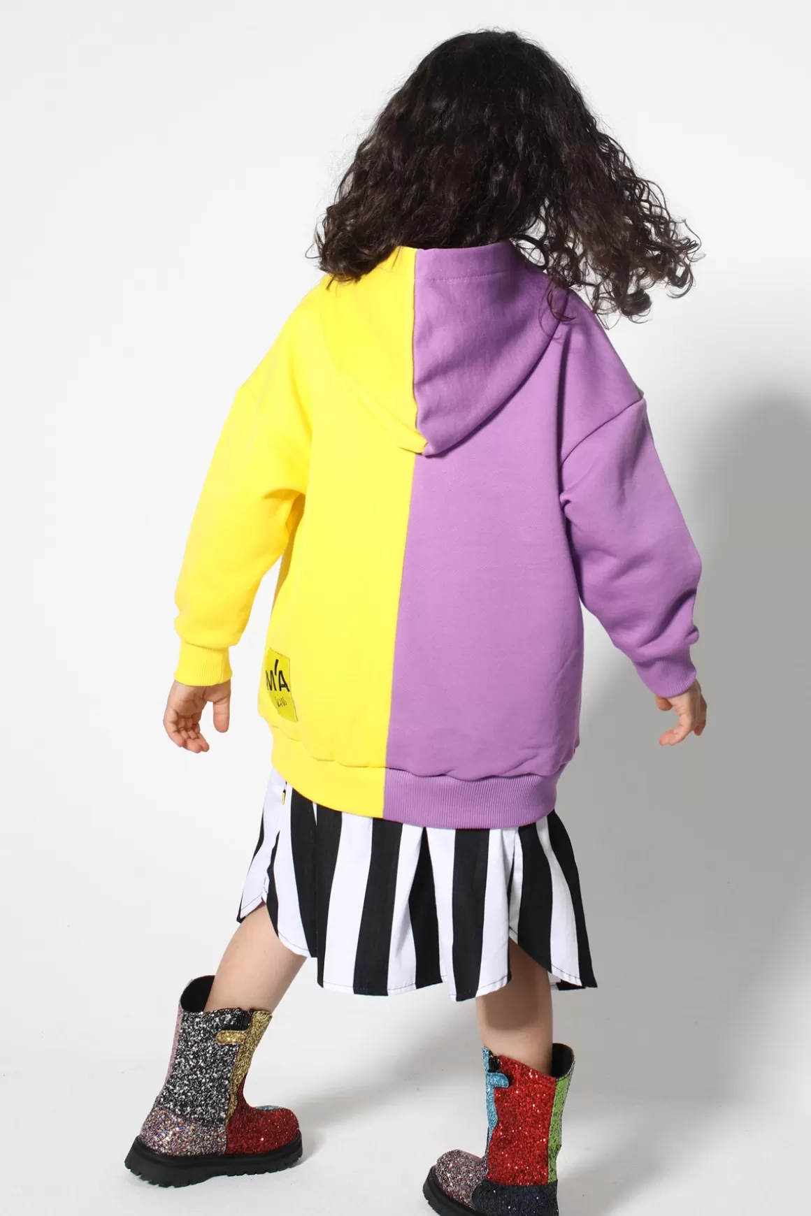 Sale LILAC AND YELLOW HOODIE JACKET Kids OUTERWEAR