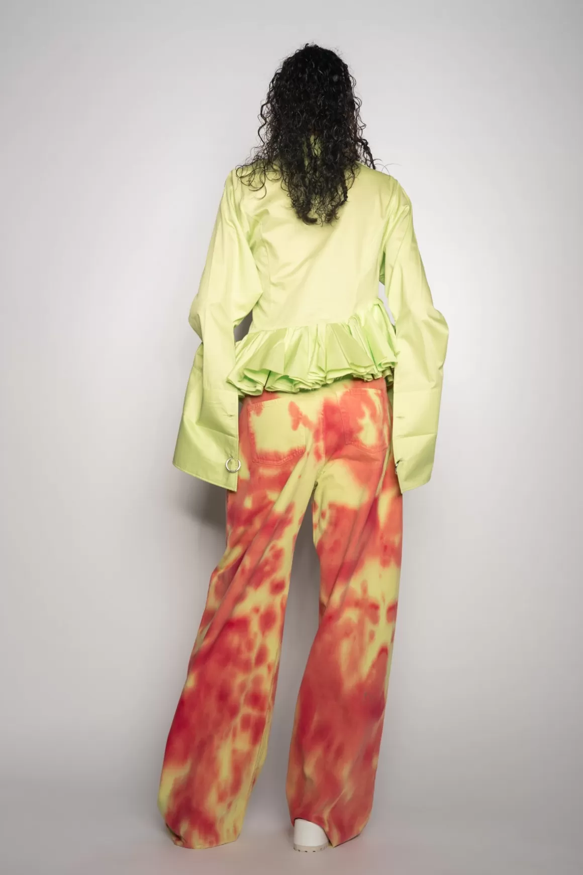 Best LIME AND RED TIE DYE BOYFRIENDS Women BOTTOMS | M’A DENIM