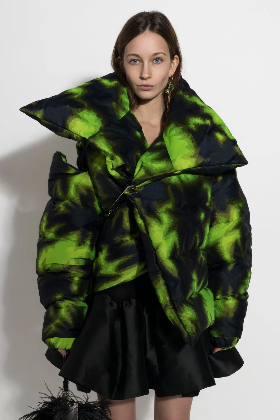 Fashion LIME TIE DYE M'A PUFFER JACKET Women OUTERWEAR | M'A WINTER