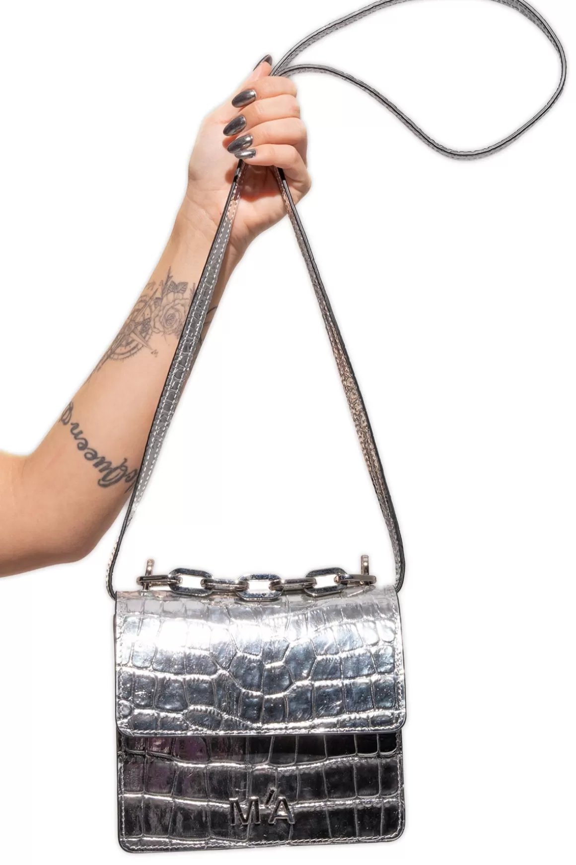 Sale MINI CHAIN BAG IN CROCO Women M'A PARTY | ACCESSORIES