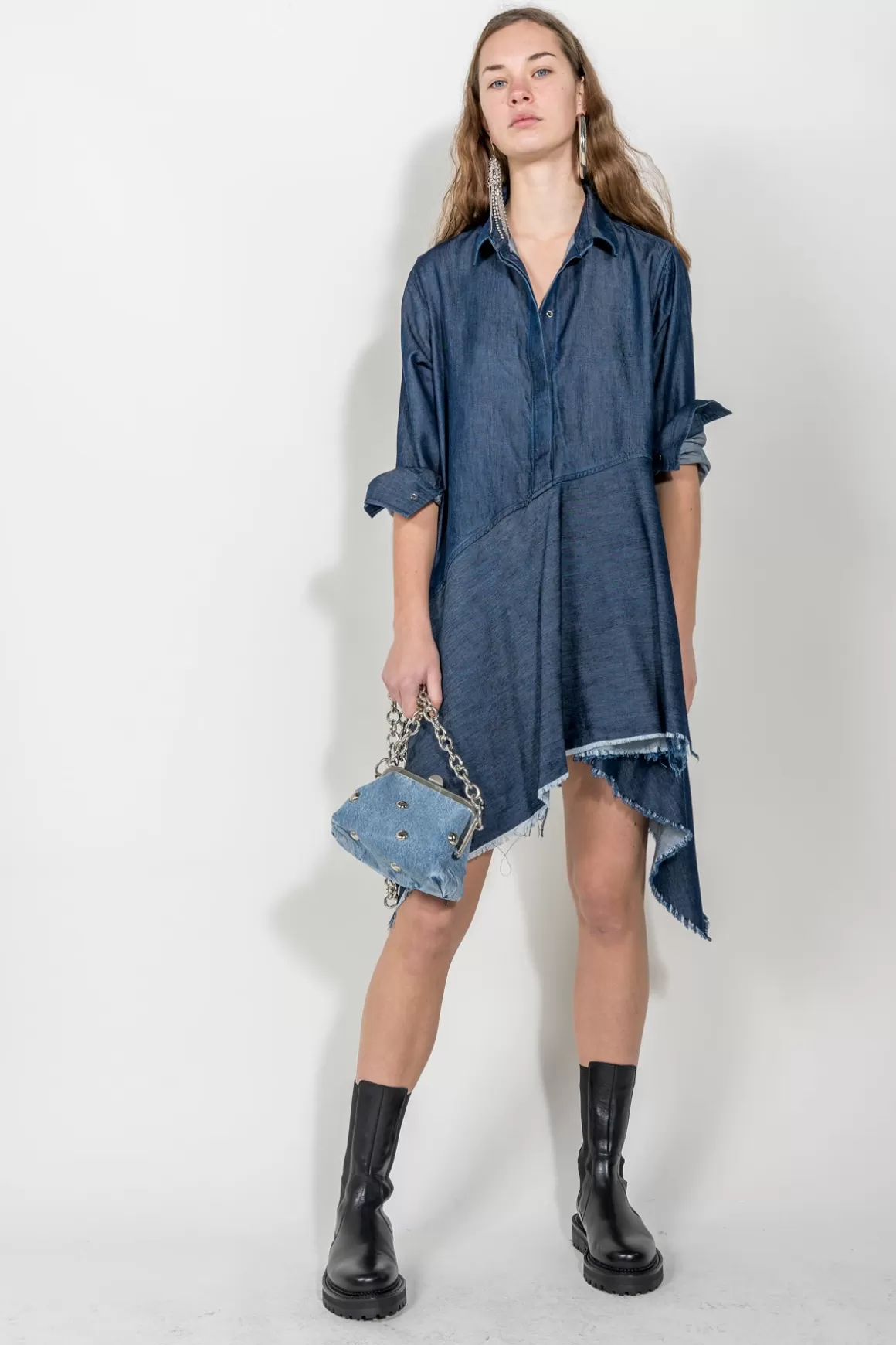 Flash Sale ASYMMETRIC SHIRT DRESS Women DRESSES