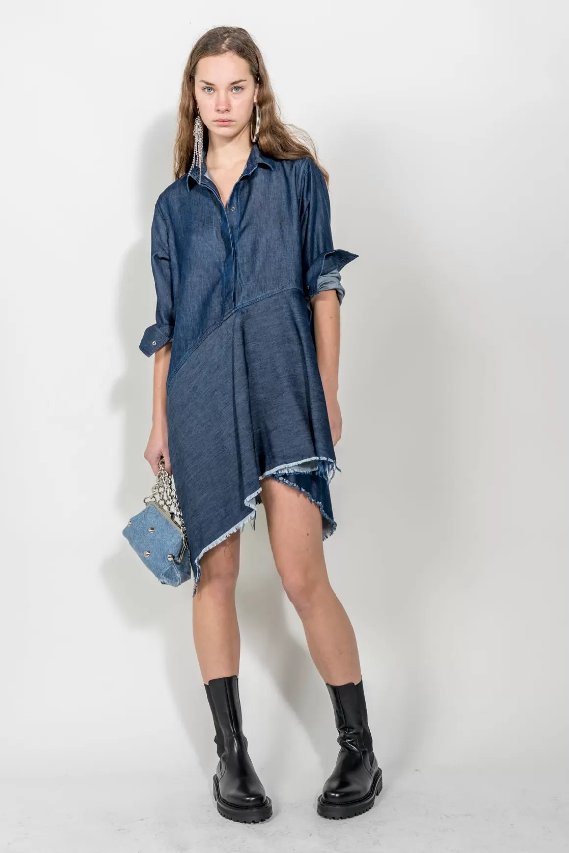 Flash Sale ASYMMETRIC SHIRT DRESS Women DRESSES