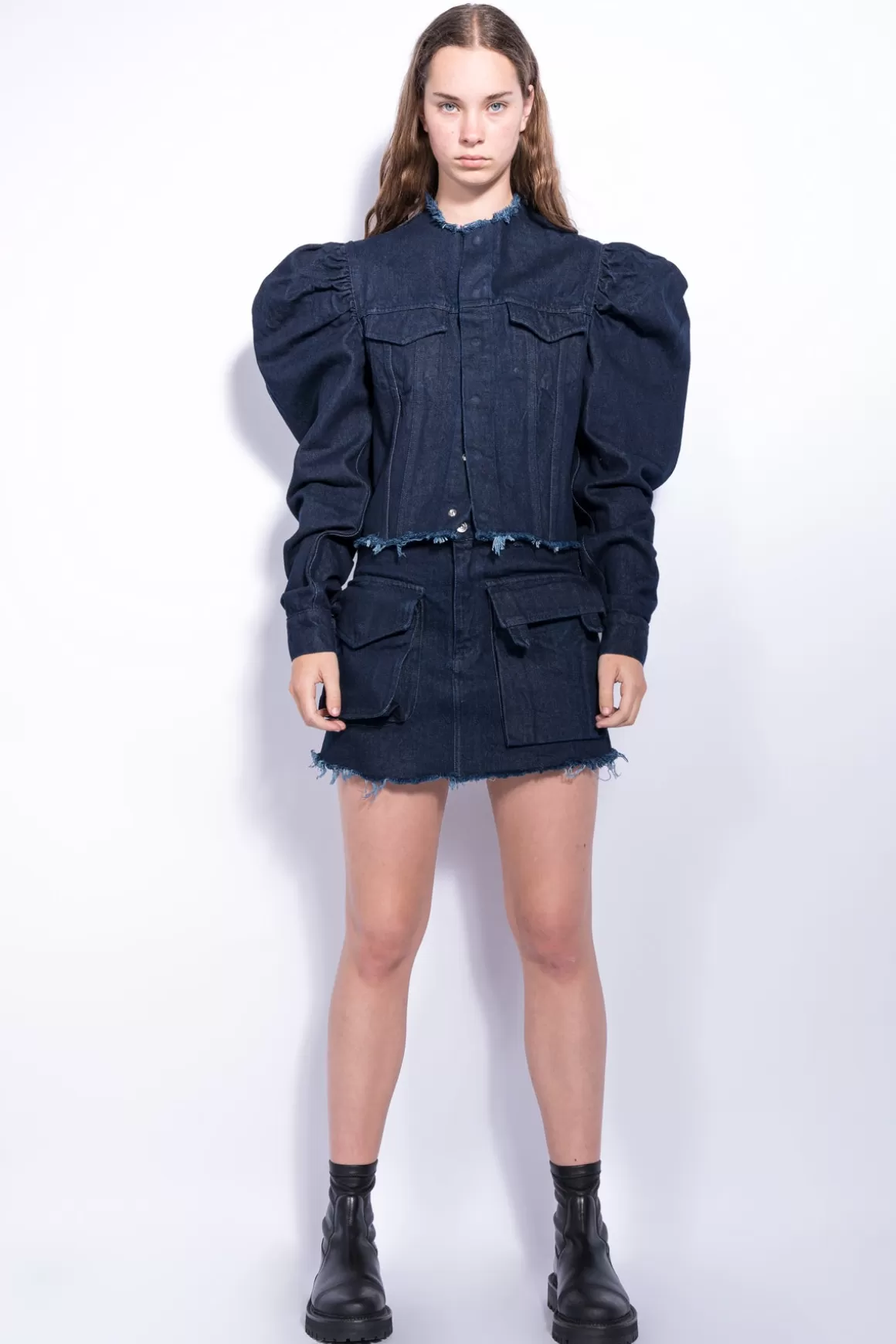 Outlet DENIM BALLOON SLEEVE JACKET Women M’A DENIM | OUTERWEAR