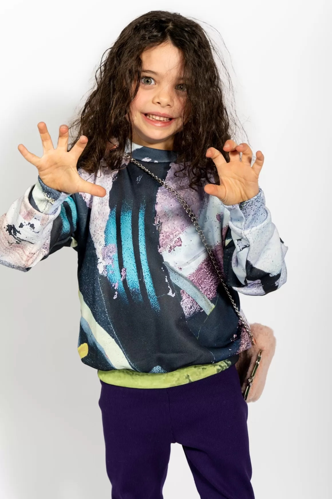 Outlet PASTEL PRINT FLEECE CREW NECK SWEATSHIRT Kids TOPS | JERSEY