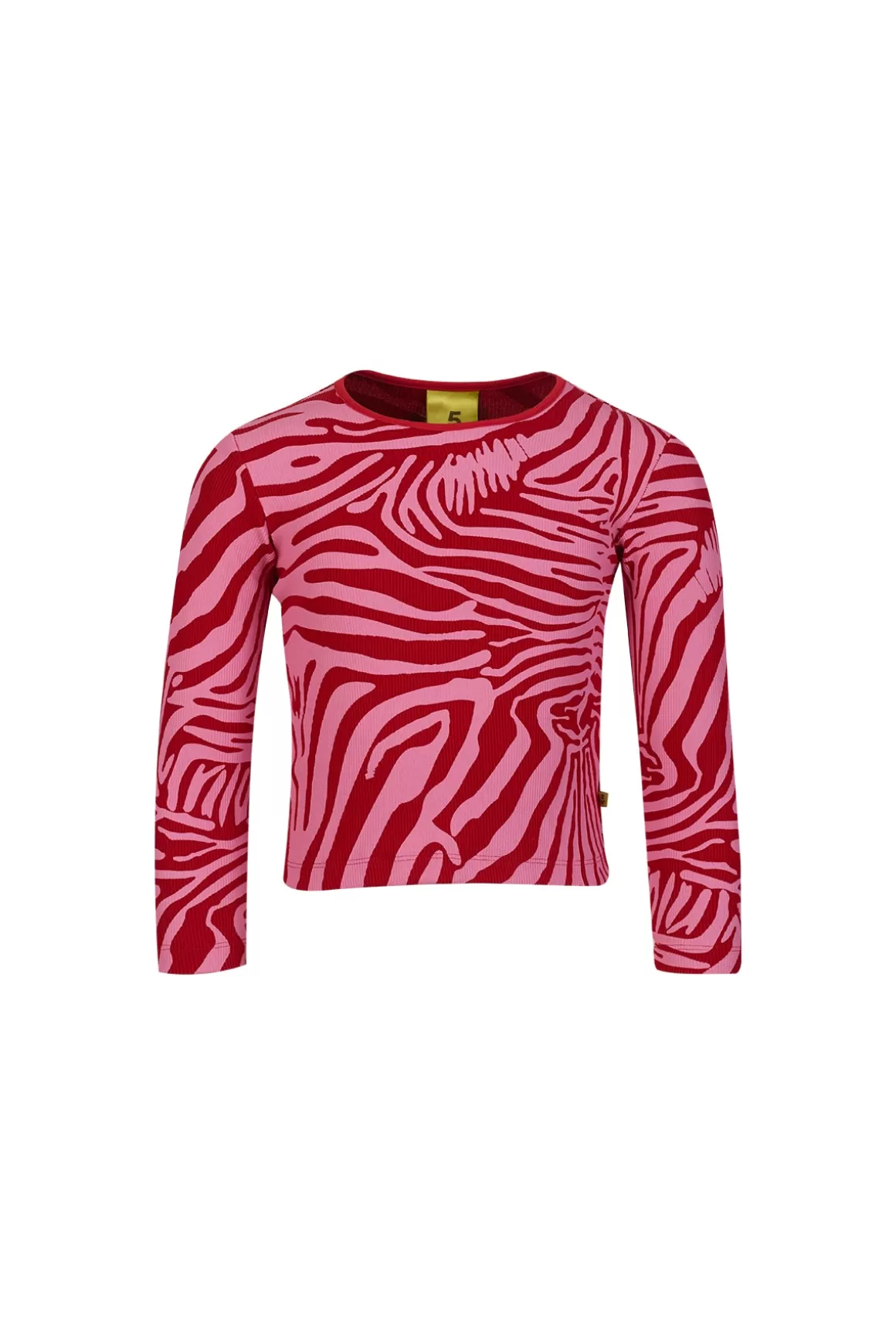 Store PINK AND RED ZEBRA PRINT RIB TOP Kids JERSEY