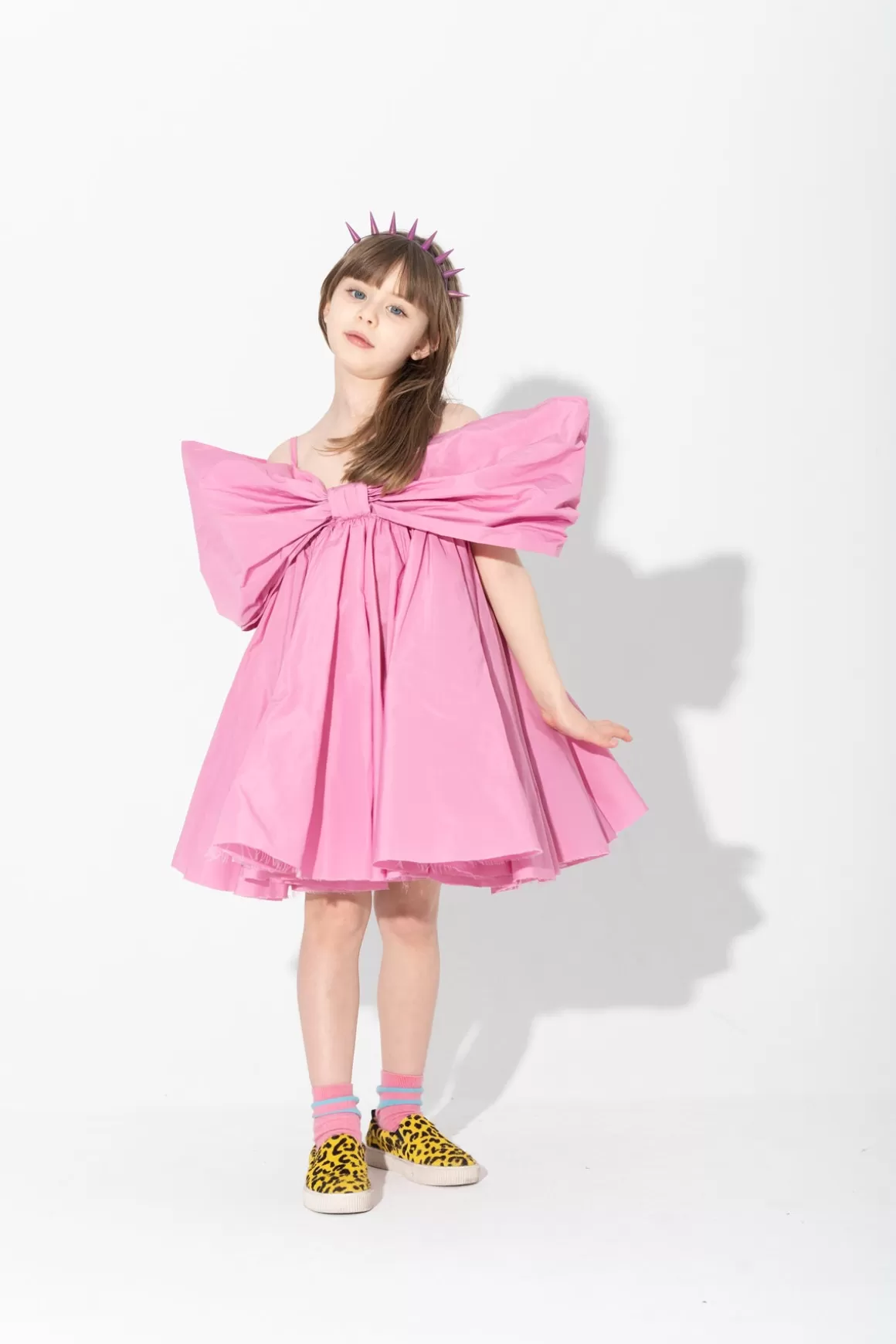 Cheap BOW TAFFETA DRESS Kids DRESSES