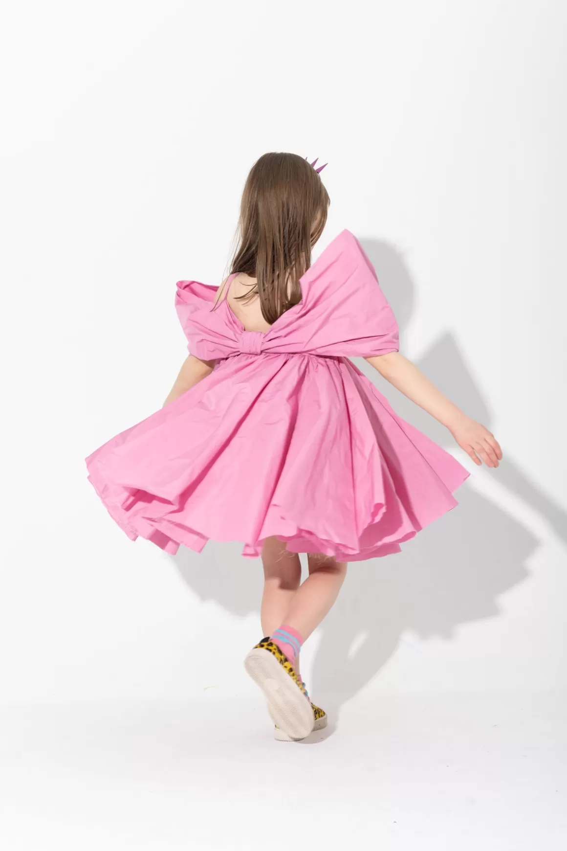 Cheap BOW TAFFETA DRESS Kids DRESSES