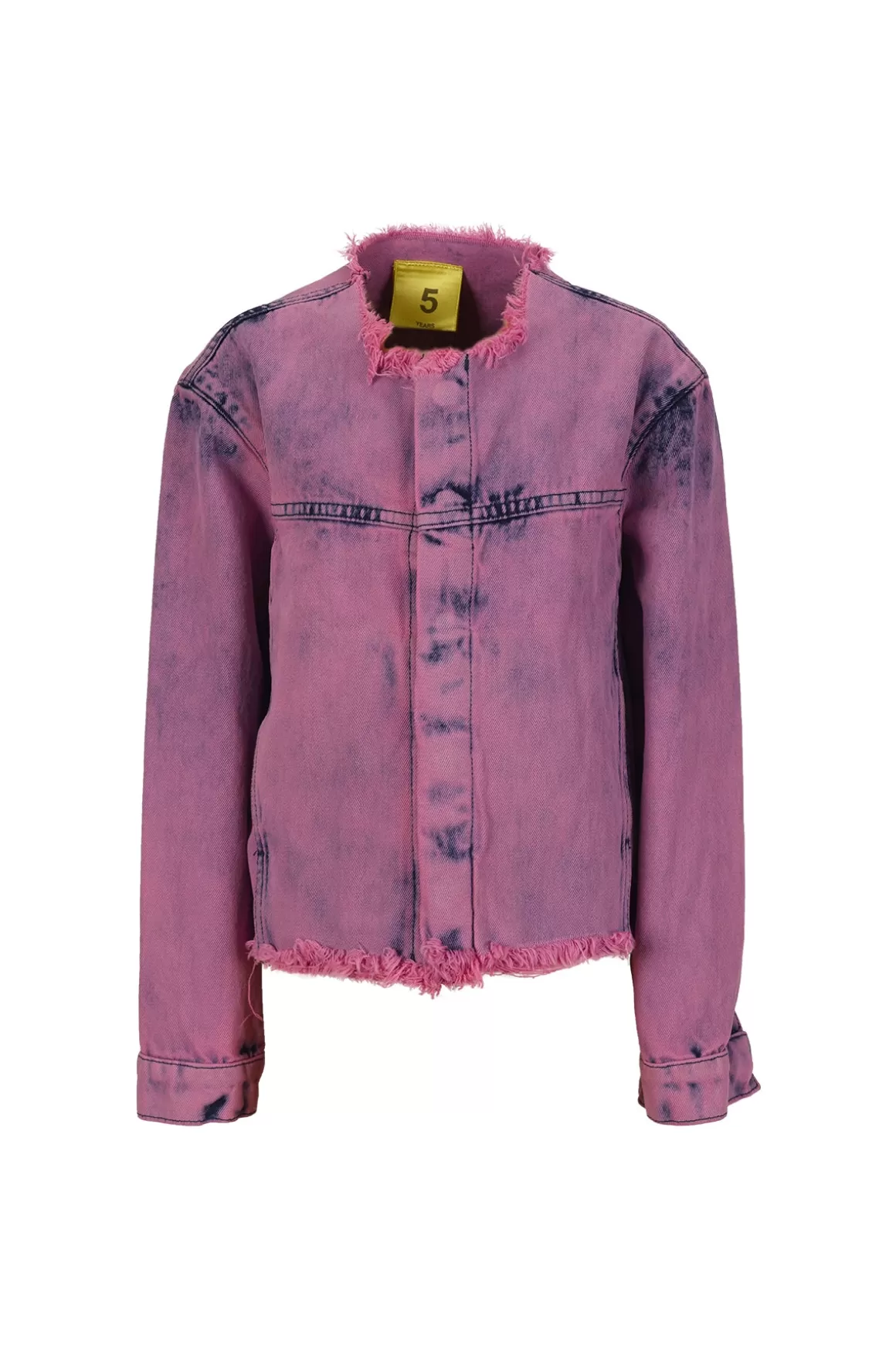 Discount PINK OVERDYED LOOSE COLLARLESS JACKET Kids OUTERWEAR