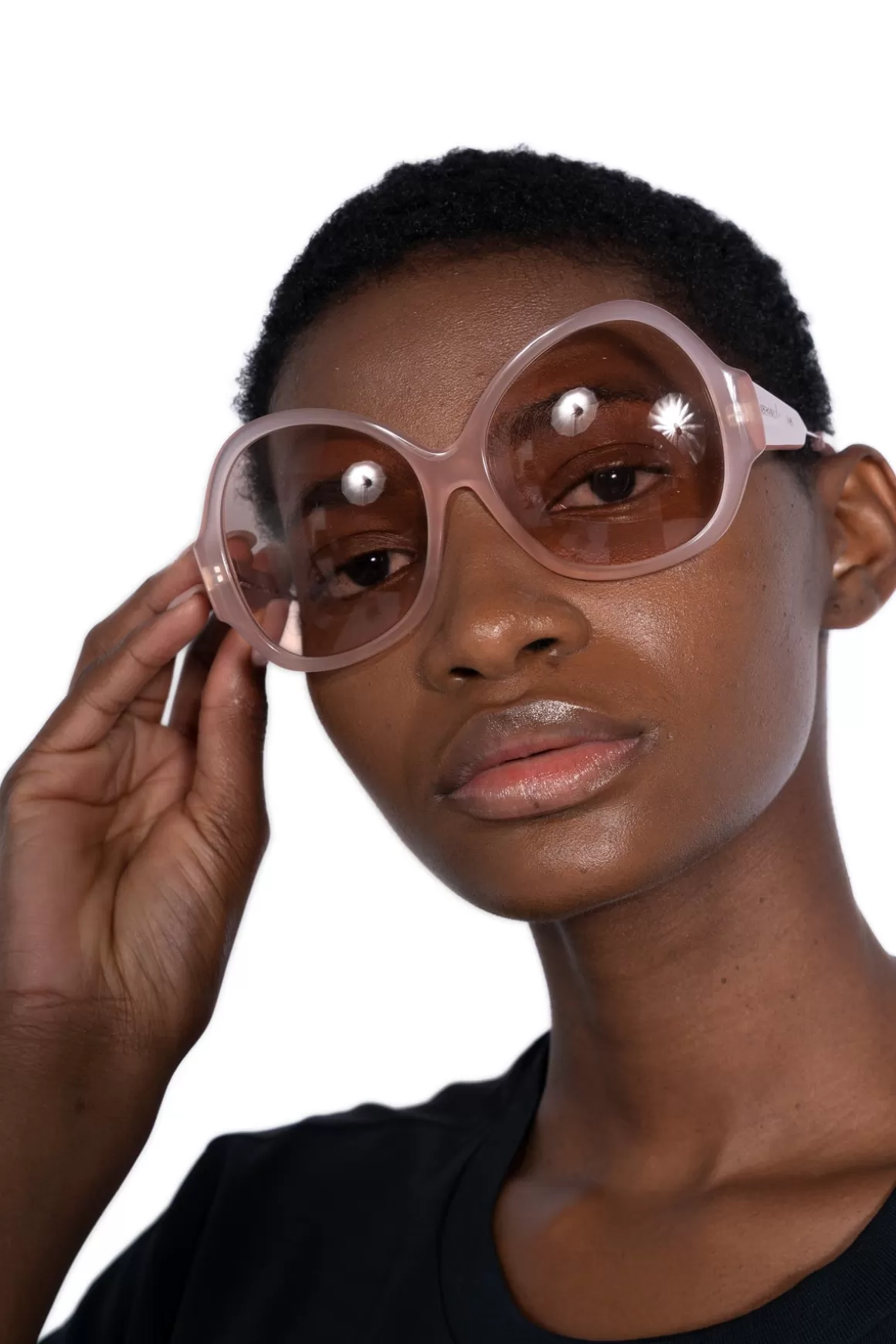 Cheap PINK OVERSIZED SUNGLASSES ACCESSORIES