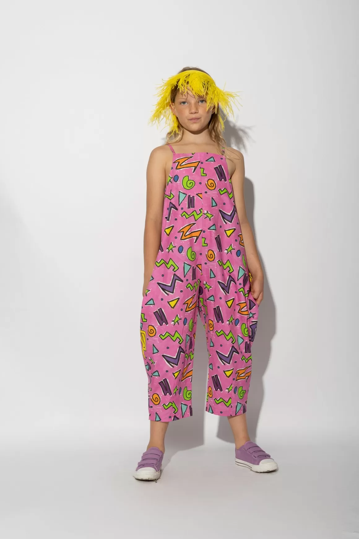 Cheap SQUIGGLE PRINT BALLOON JUMPSUIT Kids BOTTOMS