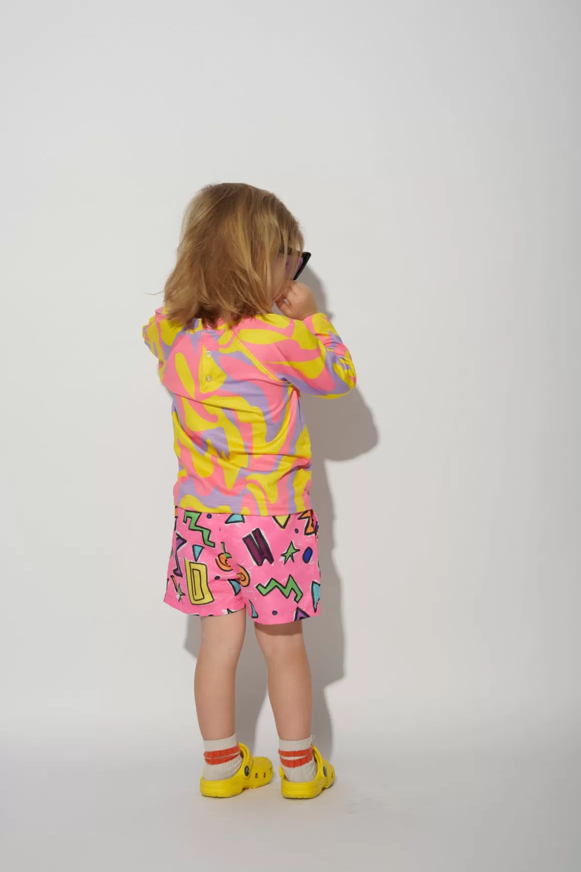 New SQUIGGLE PRINT SWIM SHORT Kids JERSEY | SWIMWEAR