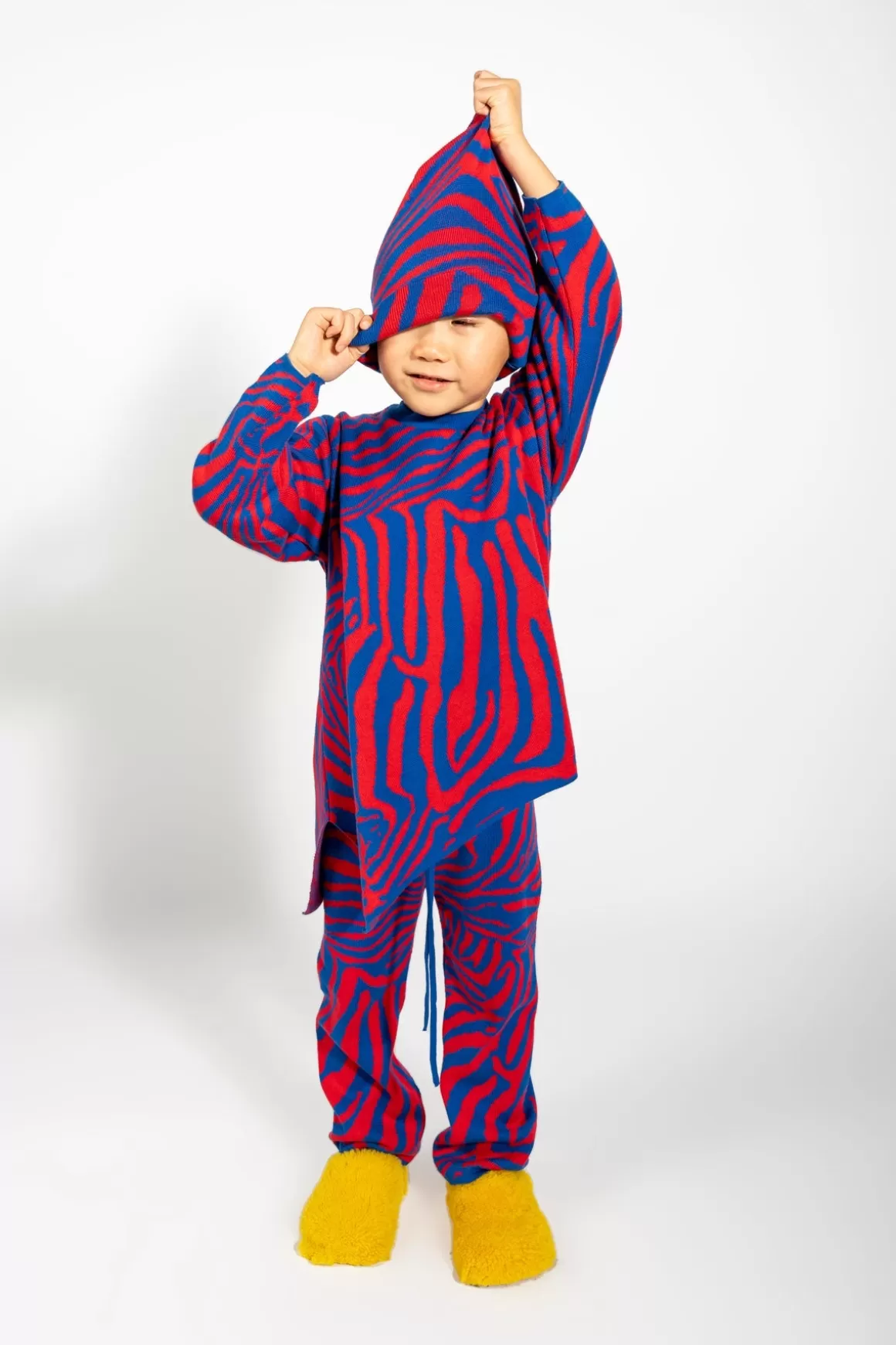 Shop PRINT KNIT DOUBLE BEANIE Kids KNITWEAR | ACCESSORIES