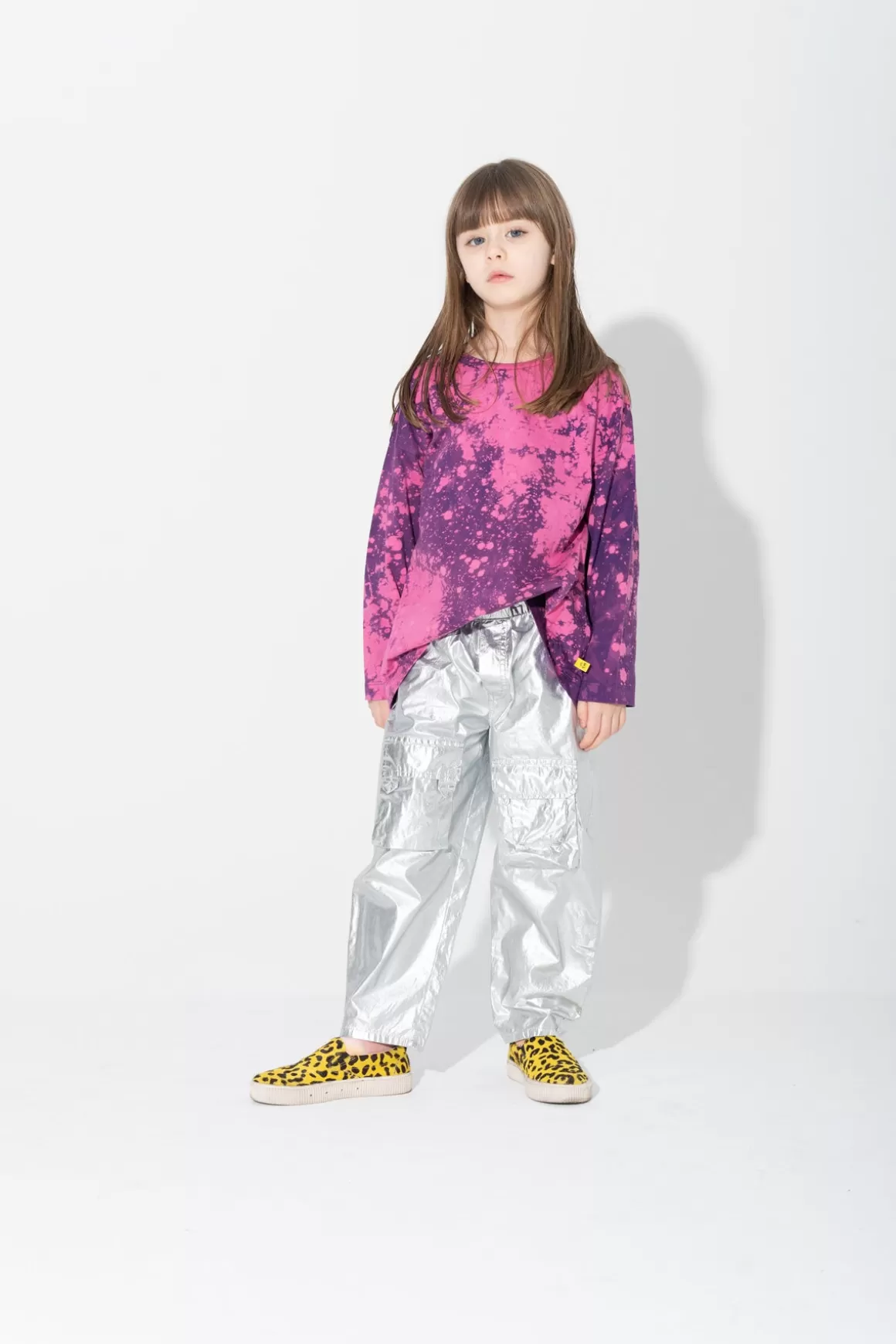 Store PURPLE AND SPLATTERED LONG SLEEVE TOP Kids TOPS | JERSEY