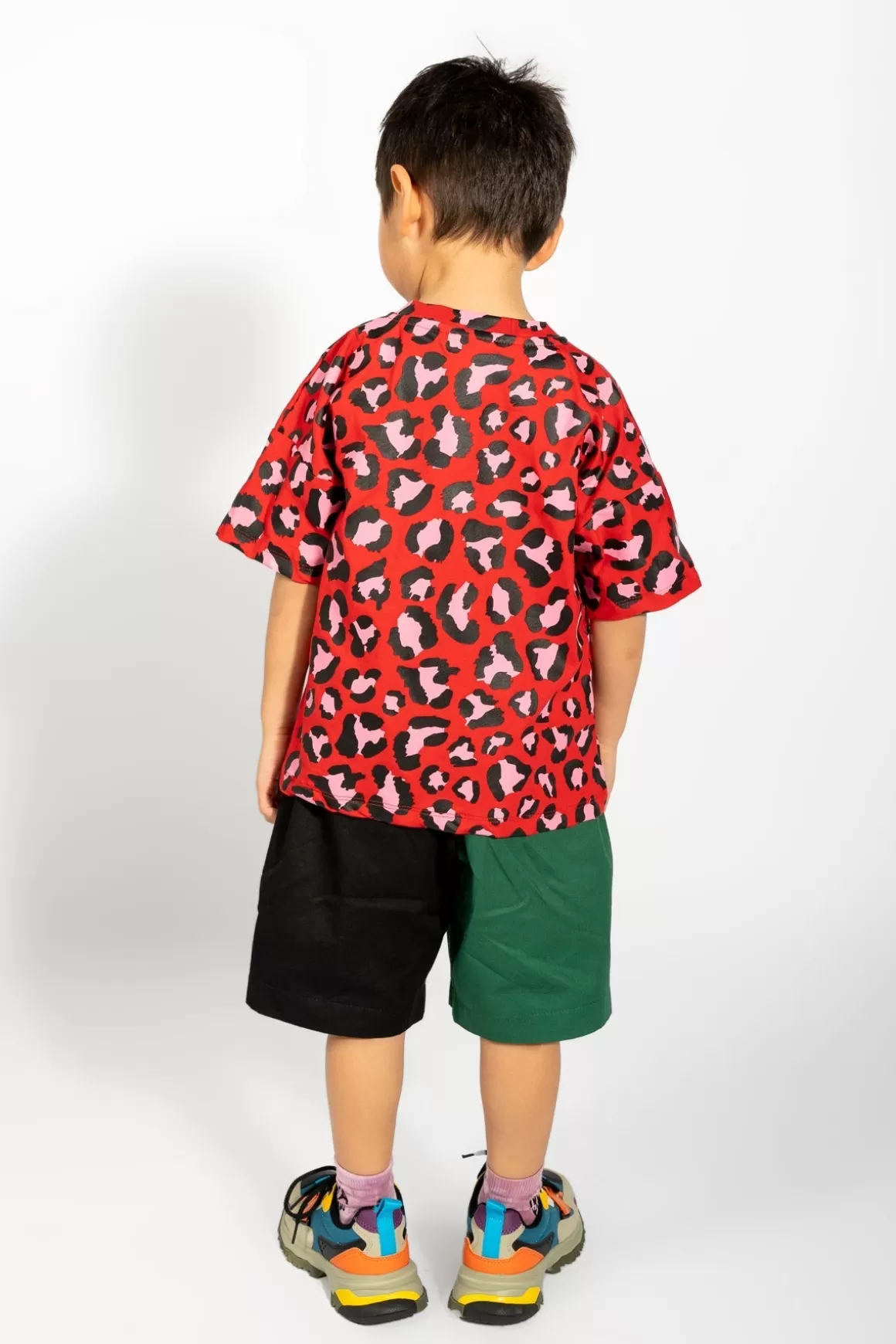 Best Sale AND BLACK LEOPARD PRINTED LOOSE T-SHIRT Kids TOPS | JERSEY