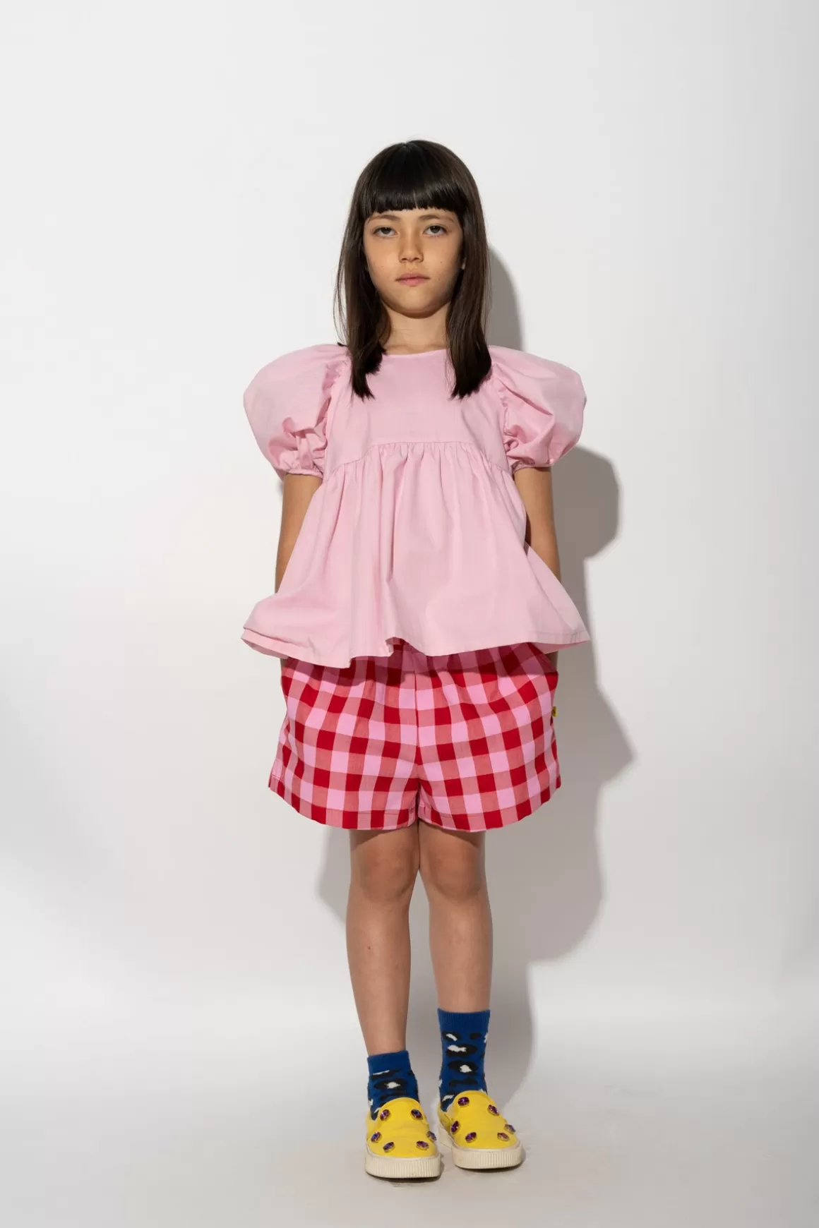 Online RED AND PINK GINGHAM BOXER SHORTS Kids BOTTOMS