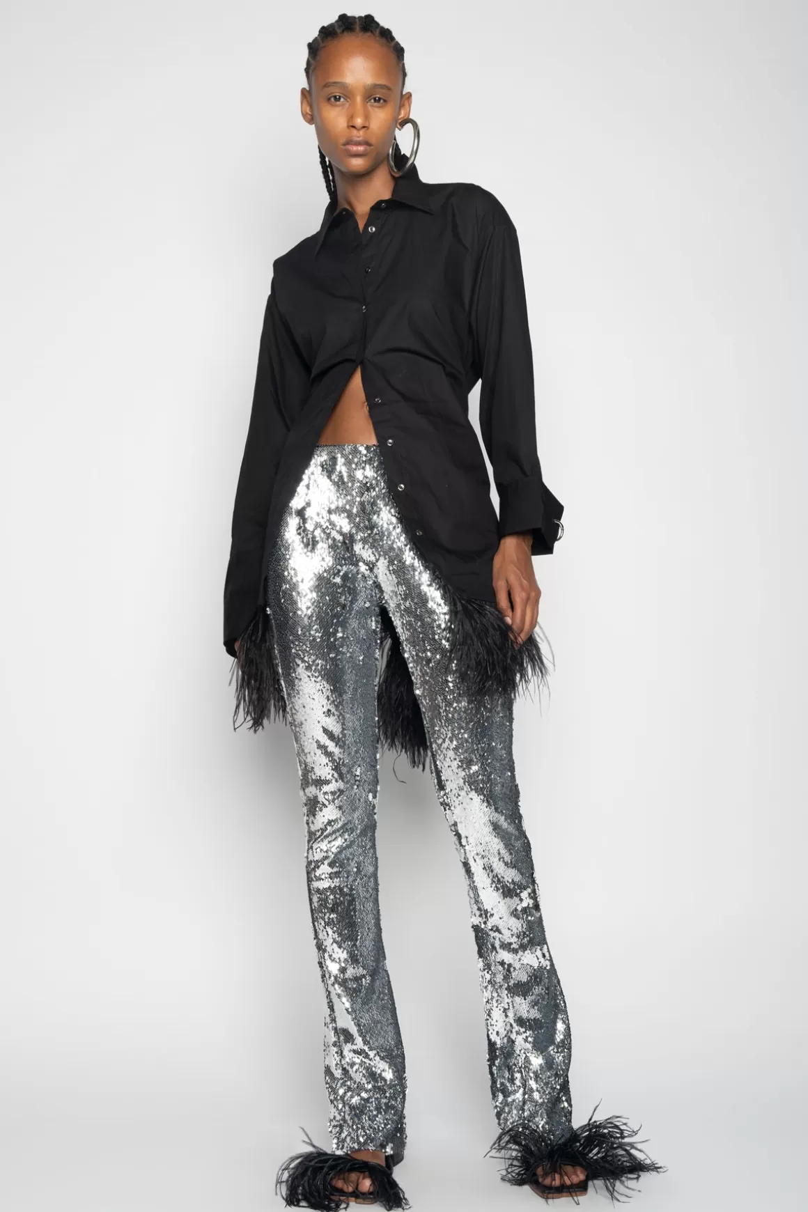 Online SEQUINS BOOTCUT TROUSERS Women BOTTOMS | M'A PARTY