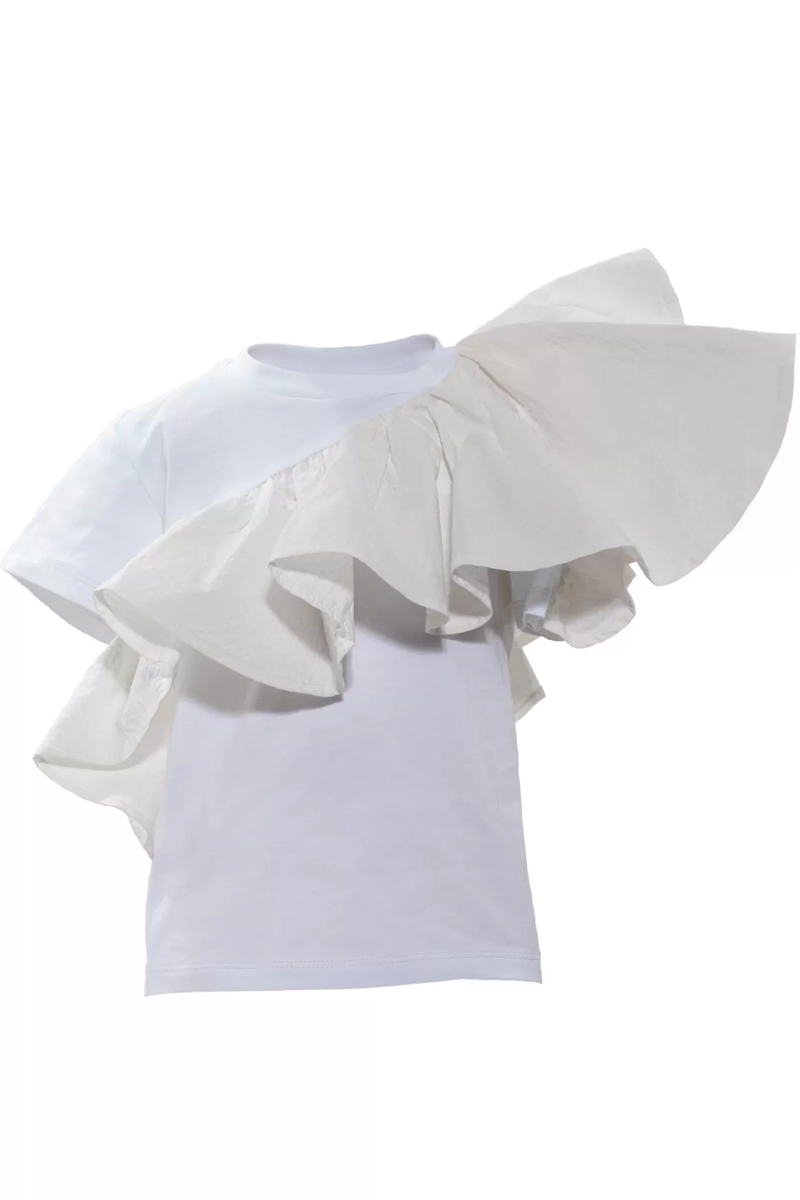 Flash Sale ASYMMETRIC RUFFLE T-SHIRT Kids TOPS | JERSEY