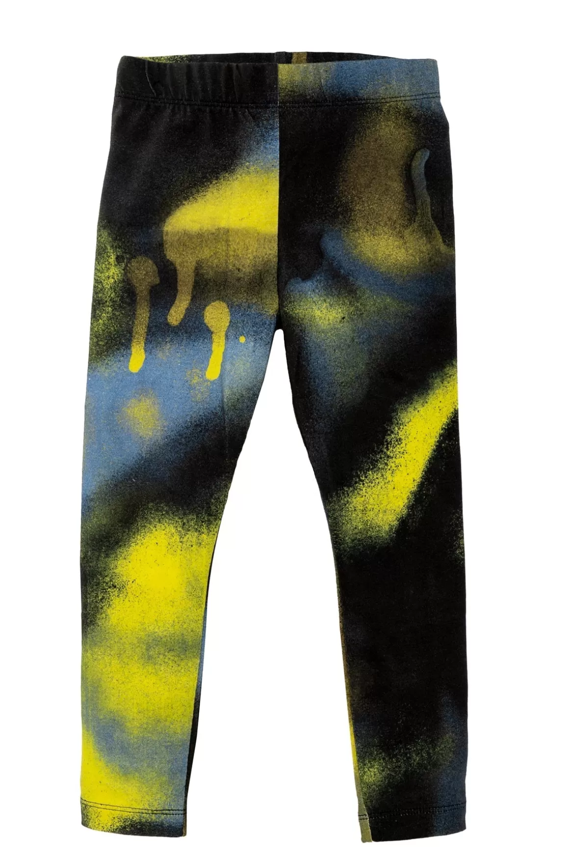 Fashion YELLOW AND BLACK LEGGINGS Kids BOTTOMS | JERSEY